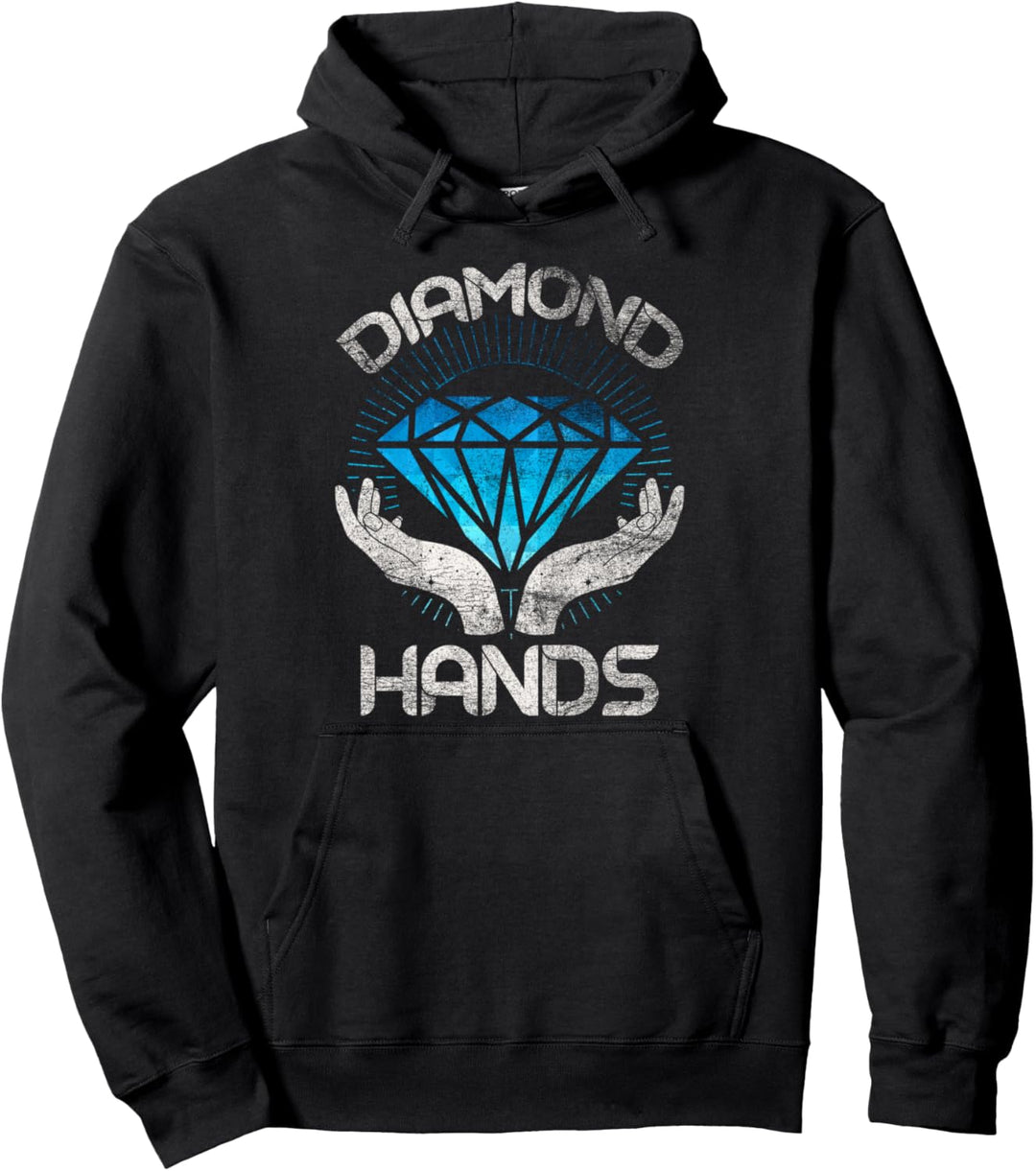 Diamond Hands Aktien Börse Aktionär Krypto Coin Trader Pullover Hoodie