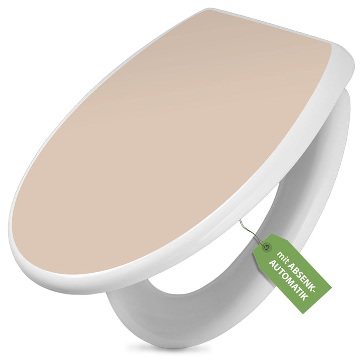 banjado Toilettendeckel mit Absenkautomatik 44,5x37cm - Soft Close Toilettensitz - WC Sitz mit Absen