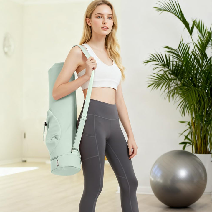 Yogatasche, Yogamatte Tasche mit Verstellbarem Schultergurt Yoga Tasche Gross mit Nassfach und Flasc