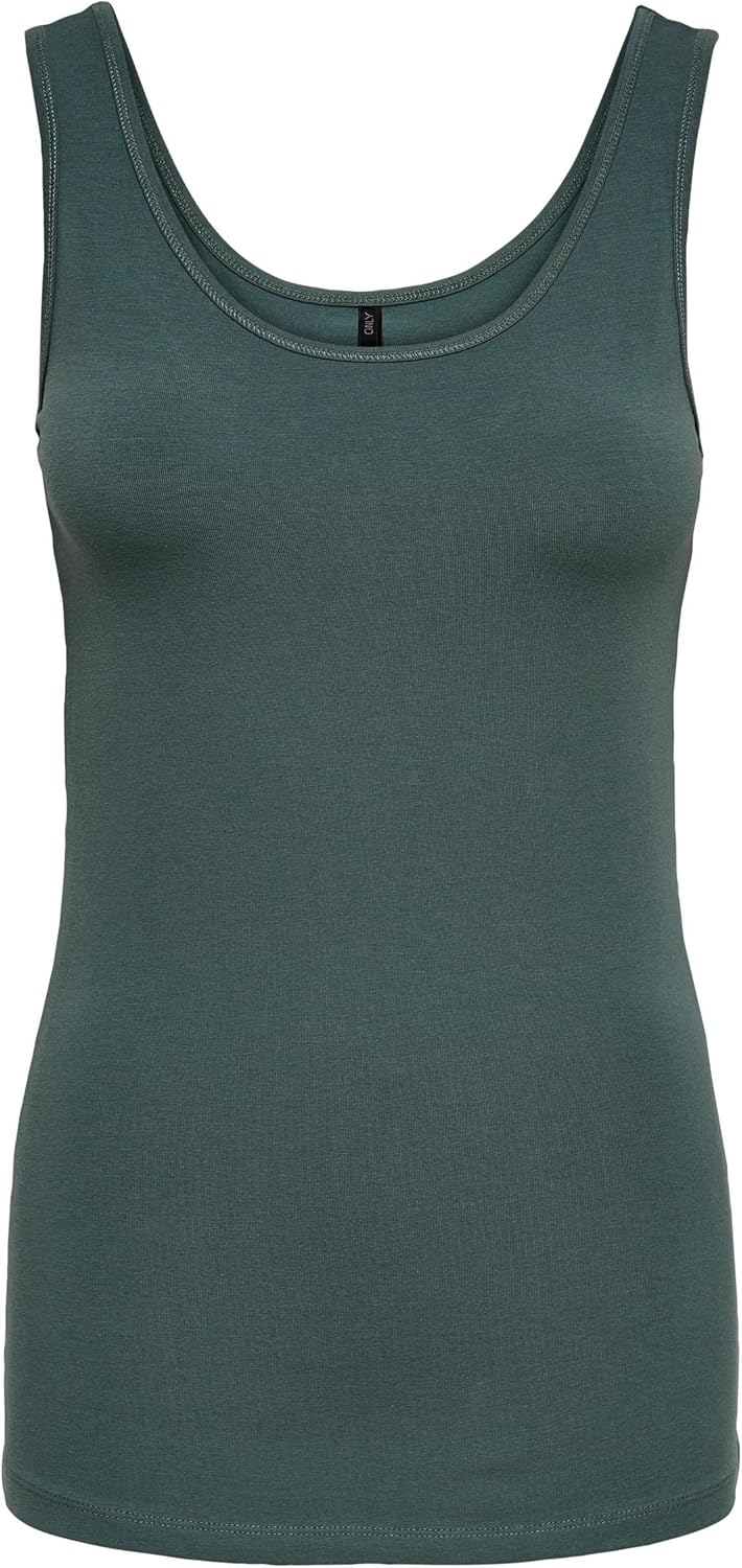 ONLY Damen Top Onllive Love Tank Noos XS Grün/Blau (1 X Desert Sage/ 1x Balsam Green/ 1x China Blue)