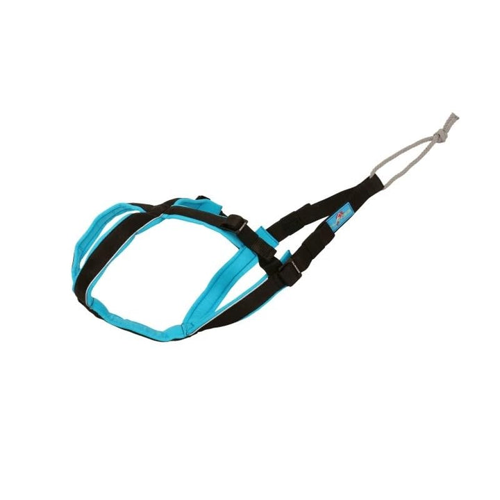 inlandsis Canicross Geschirr für kleine Hunde, Open-Back 4XS Blau / Schwarz, 4XS Blau / Schwarz