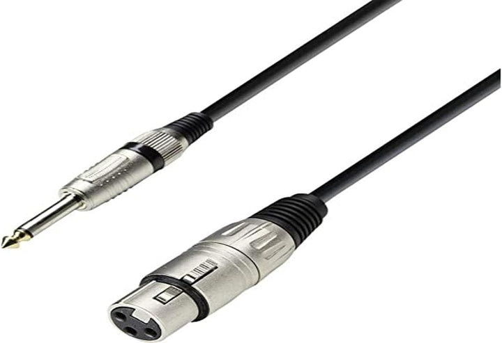 Adam Hall K3 MFP 0300 Mikrofonkabel XLR female auf 6,3 mm Klinke mono 3 m Cables K3TPC0300 Audiokabe