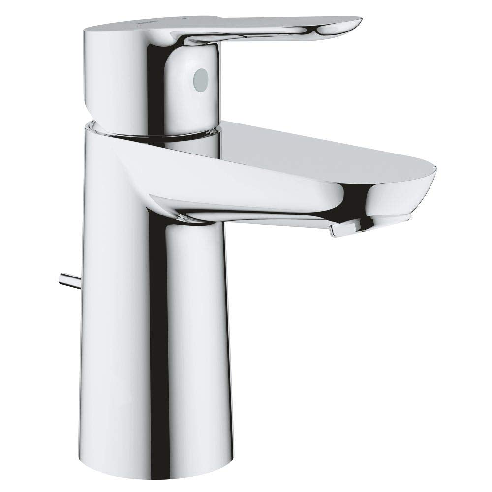 GROHE BauEdge | Badarmaturen - Einhand-Waschtischbatterie, DN 15 S-Size | Einlochmontage | chrom | 2