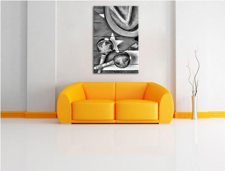 Pixxprint Kuba Stillleben / 100x70cm Leinwandbild bespannt auf Holzrahmen/Wandbild Kunstdruck Dekora