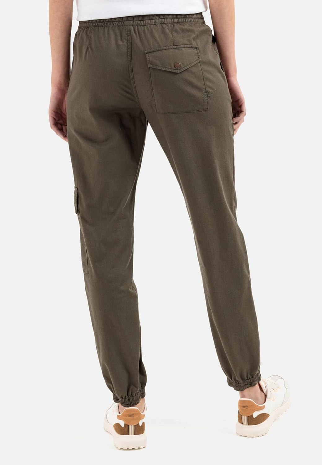 camel active Damen Loose fit Cargo mit Kordelzug 31W / 32L Grün, 31W / 32L Grün