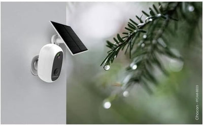 CHACON 2 x WLAN-Kamera für den Aussenbereich, kabellos, mit Solarpanel