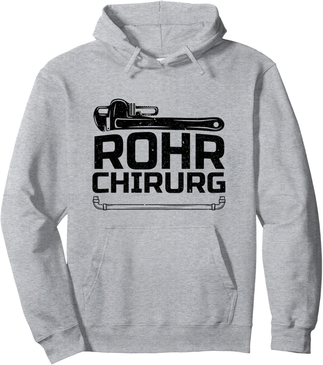 Rohr Chirurg Handwerker Anlagenmechaniker Klempner Pullover Hoodie
