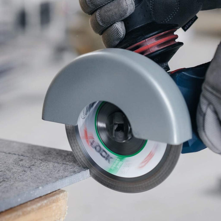Bosch Professional Winkelschleifer GWX 9-125 S mit X-LOCK (Scheiben-Ø: 125mm, Leistung 900 Watt, ink