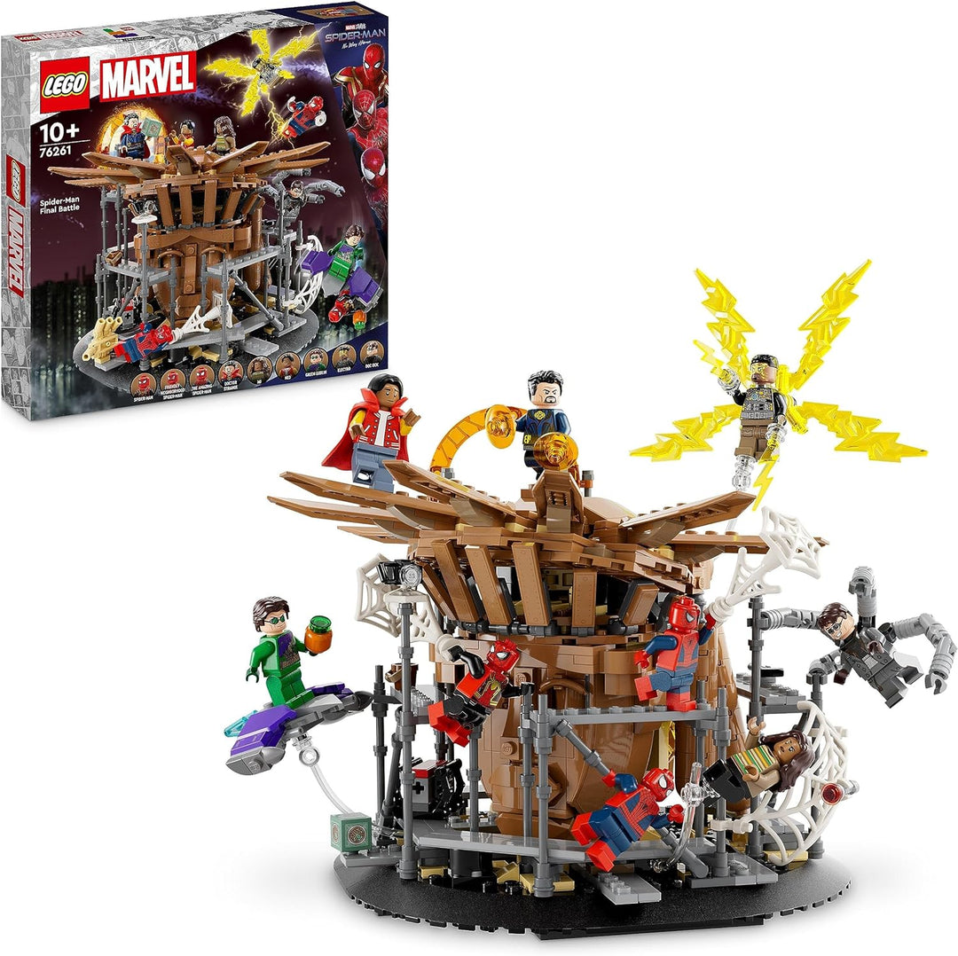 LEGO 76261 Marvel Spider-Mans grosser Showdown, Spider-Man: No Way Home-Set mit 3 Peter Parker-Minif