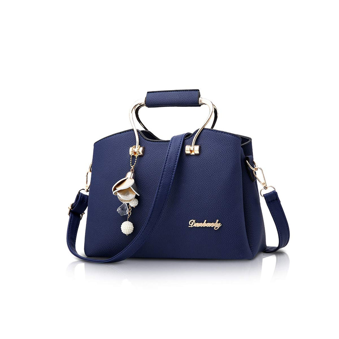 NICOLE&amp;DORIS Damen Handtaschen Schultertasche mit Tragegriff Umhängetasche für Damen Ledertasche mit