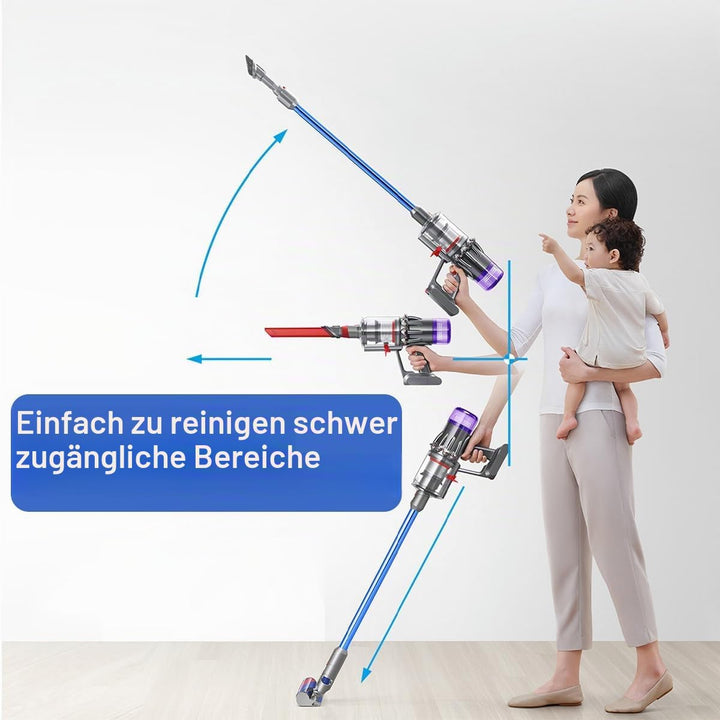 Schnellspanner Verlängerungsstange für Dyson V11 V15 V10 V8 V7 Stabstaubsauger, Ersatz Teleskoprohr