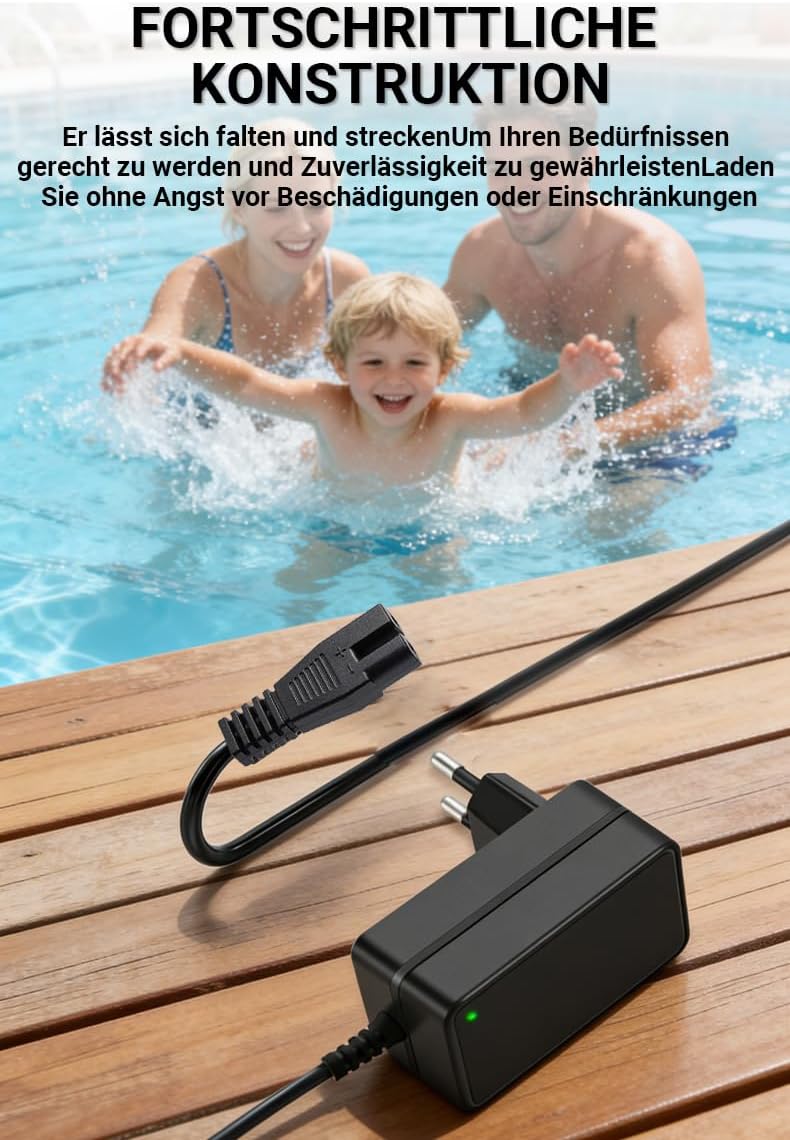 Bouge 25,2V Ladegerät für Wybot A1 OS2010 kabellosen Poolroboter - Poolsauger Ladekabel – Schnelllad