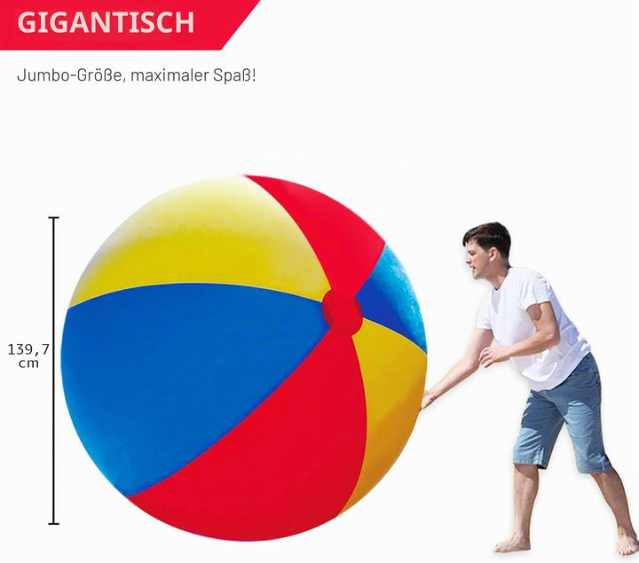 Neuheit Platz Riesen aufblasbarer Wasserball, 150cm Pool Spielzeug für Kinder &amp; Erwachsene - Jumbo G