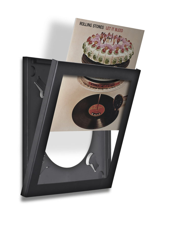 Art Vinyl, Schallplattenrahmen, Wechselrahmen, Album Cover, UV-Schutz, schwarz Single Schwarz, Singl