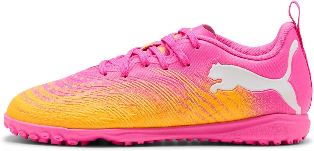 PUMA Unisex Kinder Future 9 Play Tt JrFussballschuh 38.5 EU 005 Poison Pink Sun Stream Bright Aqua P