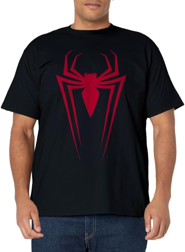 Mens Marvel Spider-Man Icon Graphic T-Shirt C1 XL Dark Heather