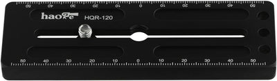 Haoge HQR-120 120 mm Mehrzweck-Schnellwechselplatte, Verlängerung, Gleitschiene für Kamerastativ, Ku