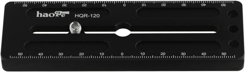 Haoge HQR-120 120 mm Mehrzweck-Schnellwechselplatte, Verlängerung, Gleitschiene für Kamerastativ, Ku