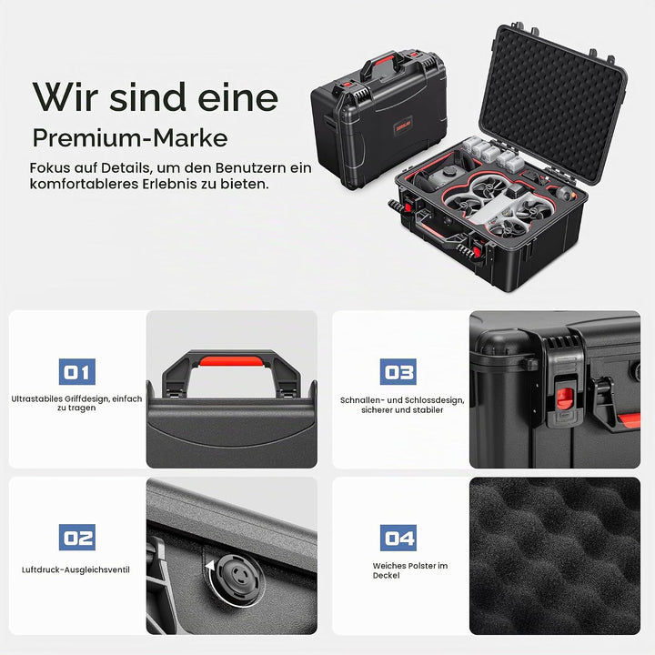 STARTRC Avata 360 Koffer, Wasserdichter Hartschalen Tasche für DJI Avata 360 Fly More Combo Zubehör