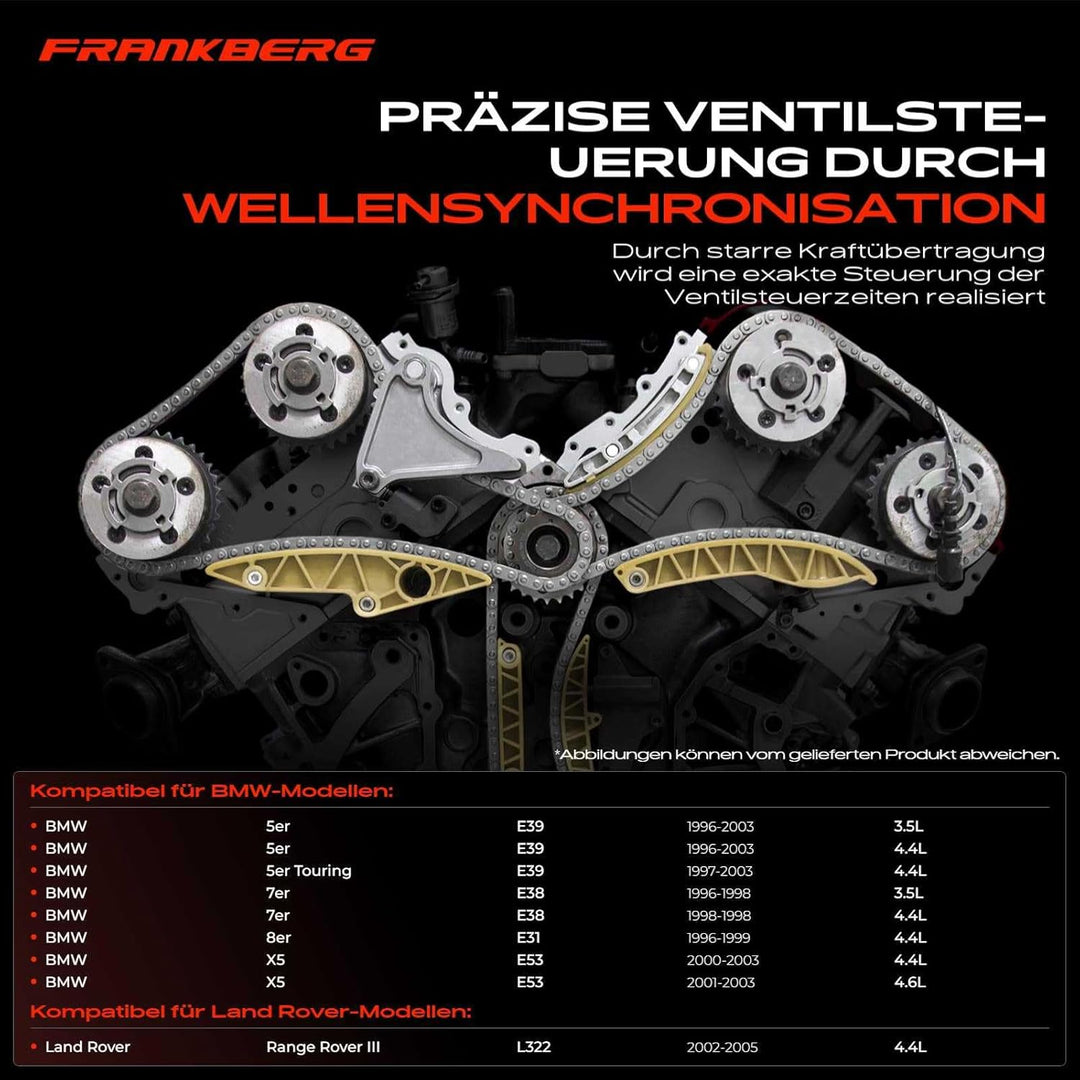 Steuerkettensatz für 5er E39 535 540 7er E38 735 740 8er E31 840 X5 E53 Rang e Rove r III LM 1996-20