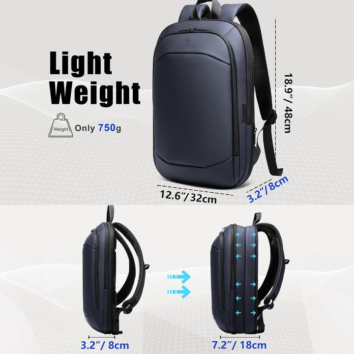 Laptop Rucksack Wasserdichter Gross mit USB-Anschluss Laptoptasche für 17 zoll Backpack Business Her