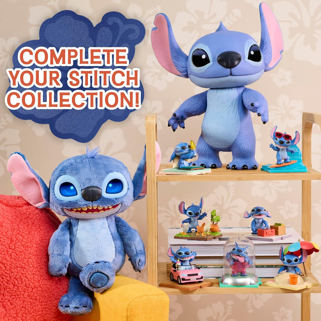 Just Play Disney Stitch Live-Action 35,6 cm grosse Larger Than Life Vinylfigur, 3 Artikulationspunkt