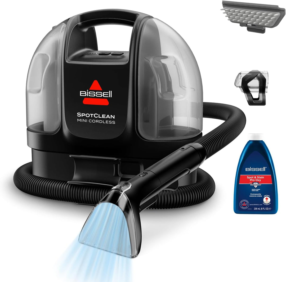 BISSELL SpotClean Mini Kabelloser Polsterreiniger Gerät, Tragbarer Teppichreiniger, Ideal für schnel