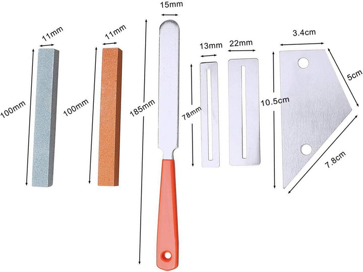 6 Stück Gitarren Luthier Werkzeug Set, Gitarre Griffbrett Fretboard-Schutz, DIY Gitarre Reparatur Ki