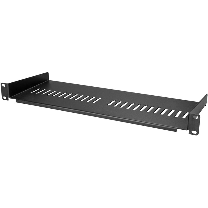 StarTech.com 1HE Fachboden - 1U perforiertes Universal-Rack-Montage-Regal für 19 Zoll Netzwerkschrän