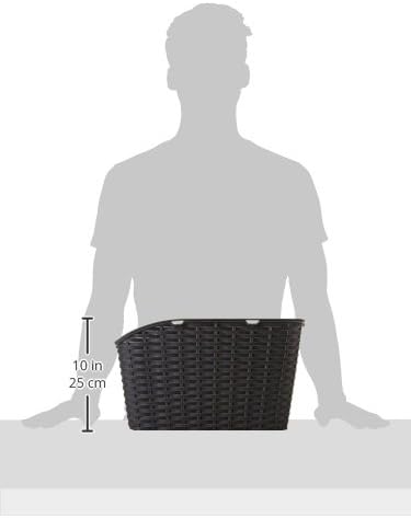 Basil Weave WP Hinterradkorb Schwarz, Schwarz