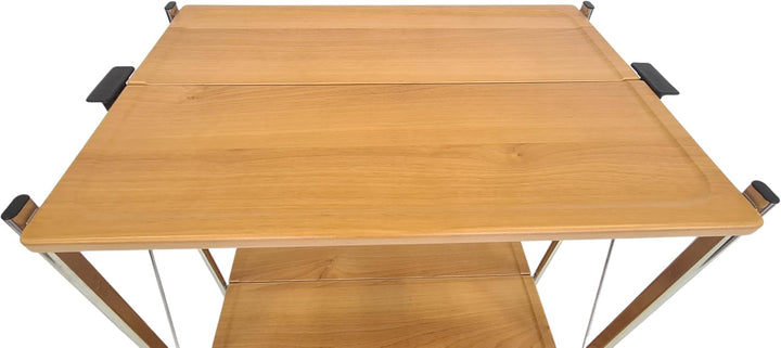 abc HOME | Servierwagen | DREI Ablageflächen | klappbar | 70 cm H (Holz (MDF))