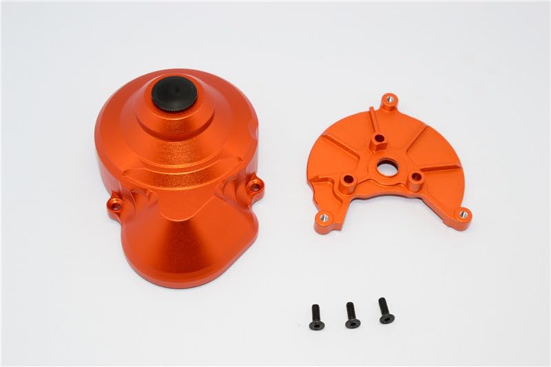 GPM Axial SCX10 & Wraith Tuning Teile Aluminium Transmission Spur Gear Case - 2Pcs Set Orange