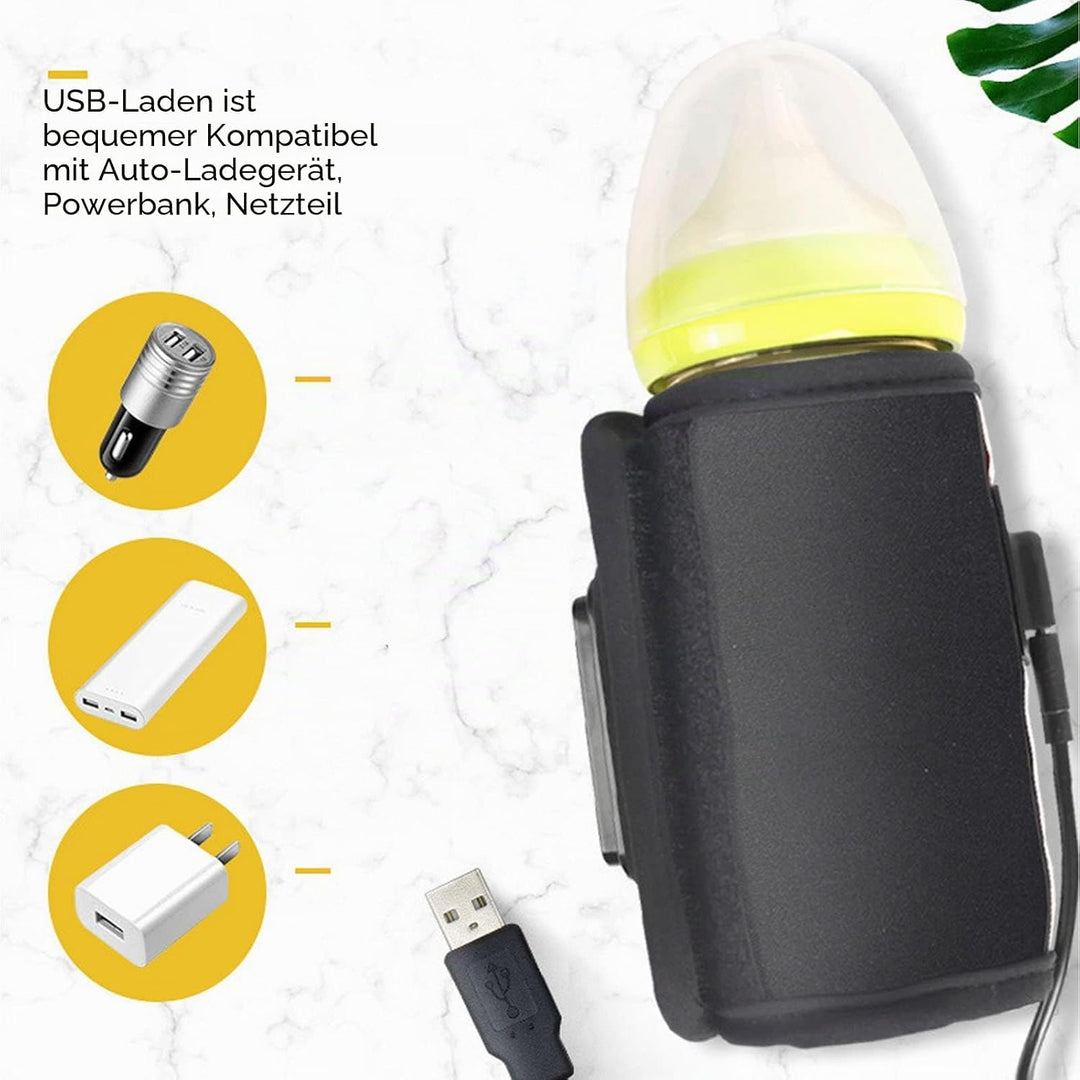 Tragbarer MilchflaschenwäRmer, Konstante Temperatur, Schnelle ErwäRmung, Schnelle ErwäRmung, USB-Mut