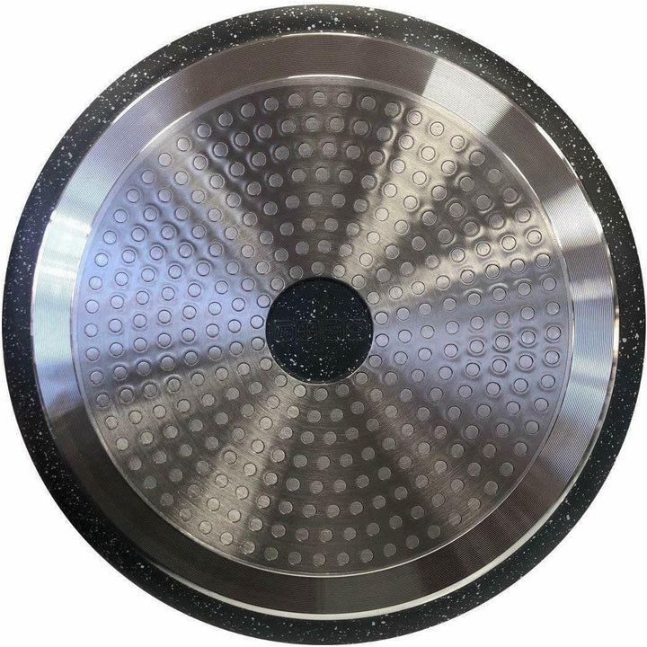Kamberg – 0008023 – Pfanne 28 cm – Abnehmbarer Griff – Aluminiumguss – Beschichtung in Steinoptik –