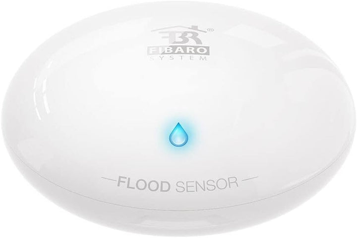 FIBARO Flood Sensor / Z-Wave Plus Wassermelder, Hochwasser, Leck und Temperatursensor, FGFS-101