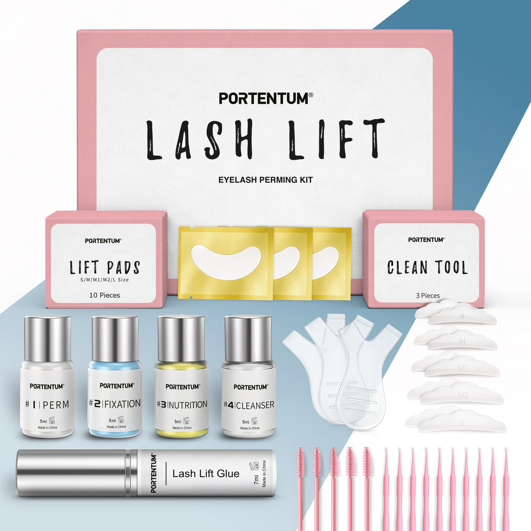 PORTENTUM Wimpernlifting Set, 2026 Aktualisiertes Lash Lifting Set, Professionelles Semipermanentes