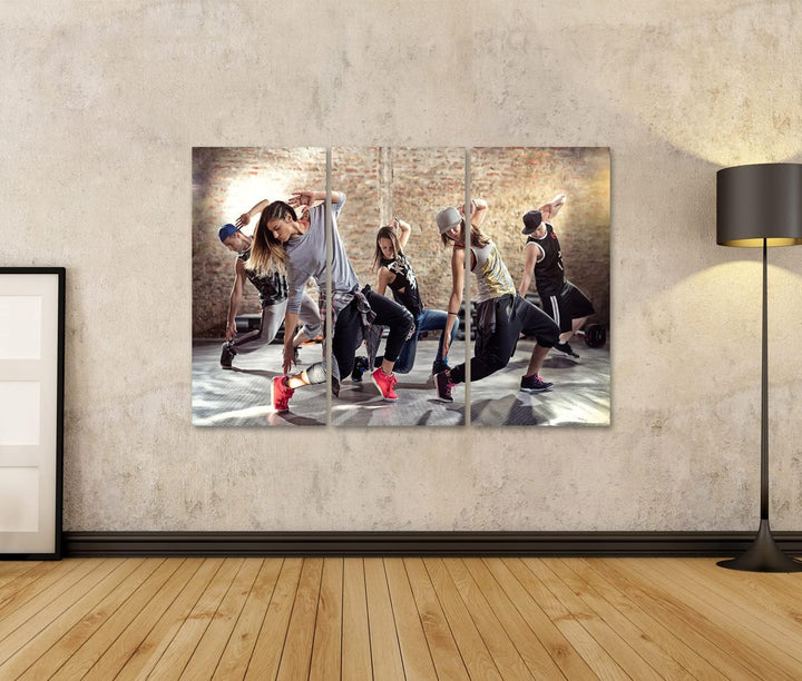 islandburner Bild auf Leinwand Break Dance Gruppe Tanz Unterricht Bilder Wandbilder Poster Leinwand