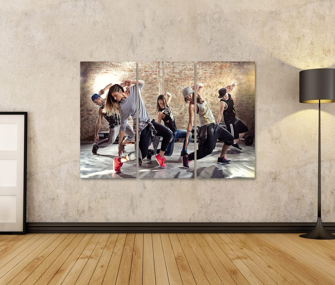 islandburner Bild auf Leinwand Break Dance Gruppe Tanz Unterricht Bilder Wandbilder Poster Leinwand