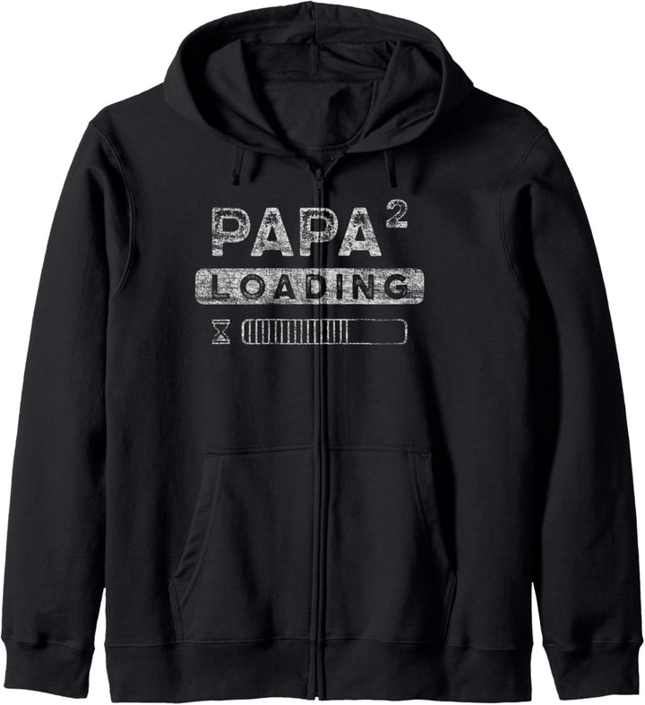 Werdender Papa, Zwillinge, 2. Kind, Papa hoch 2 loading Kapuzenjacke