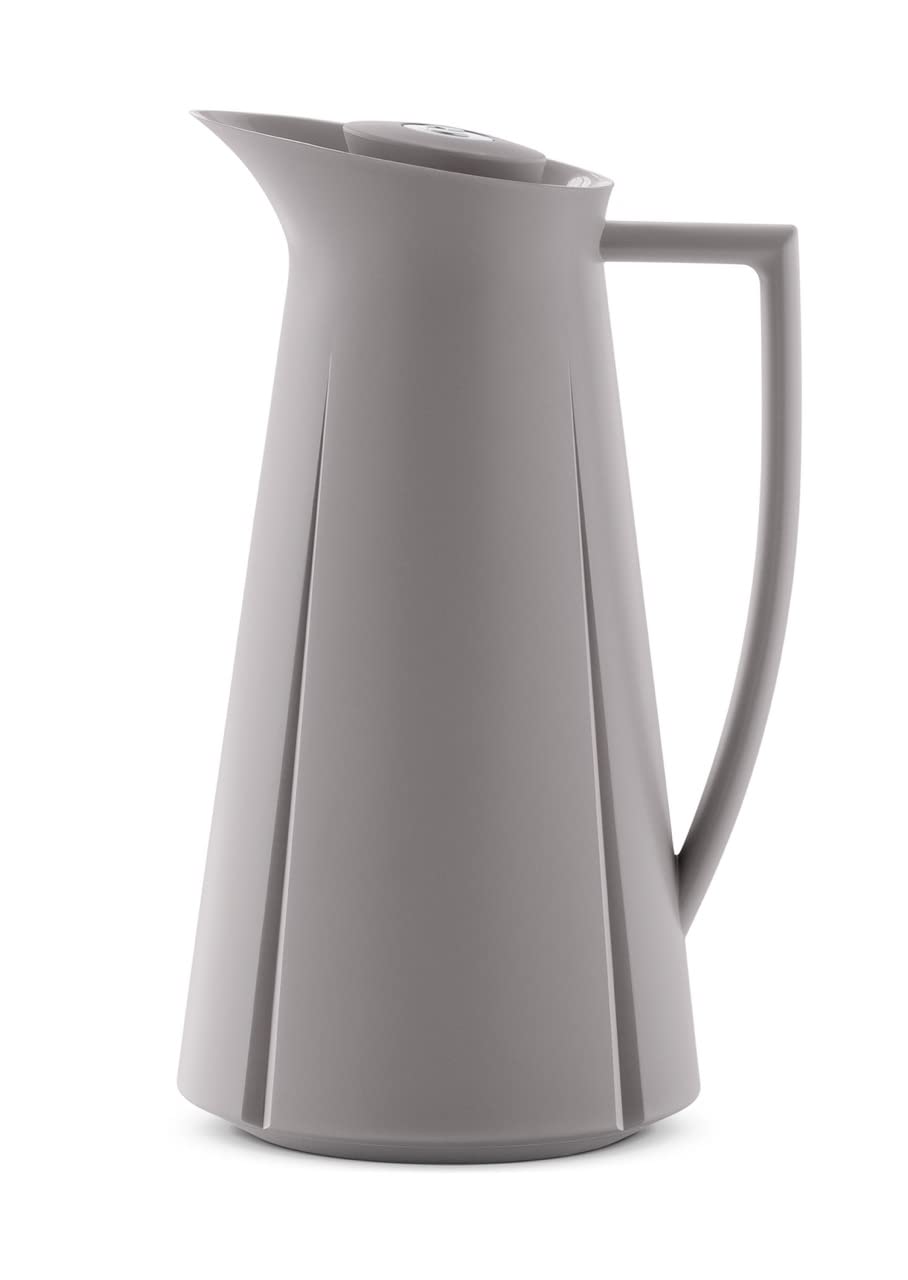 Rosendahl Isolierkanne 1,0 l Grand Cru klassisch Tastenfunktion, grau matt