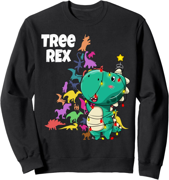 Süsses Weihnachts-Kostüm Dinosaurierbaum Rex Paläontologen Sweatshirt