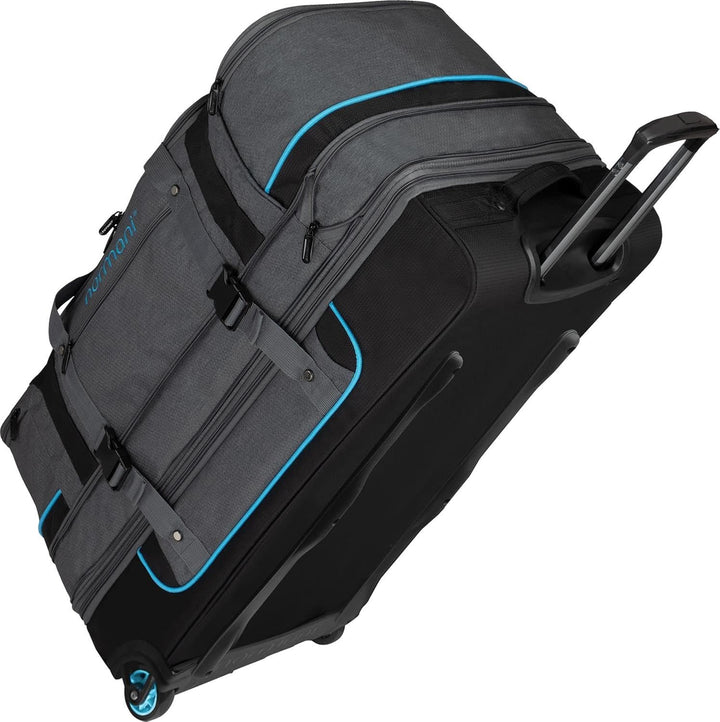 normani Reisetasche 2-Rad Trolley Weichgepäck Reisetasche mit Rollen und 6 Fächern - erweiterbarer R