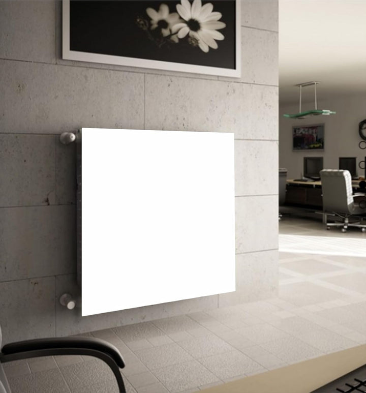 Magnetische Heizkörperverkleidung - 160x60 cm - Magnet Heizkörperabdeckung - Motiv Weiss - Wasserdic