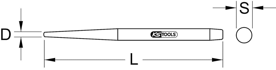 KS Tools 129.2198 Montage-Durchschlag, 16mm
