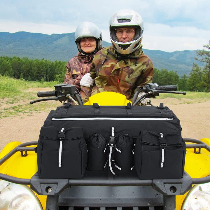 Wakects ATV-Tasche, Universal Soft ATV Quad Bag, Reissfeste Und Verstellbare Gurtbänder Satteltasche
