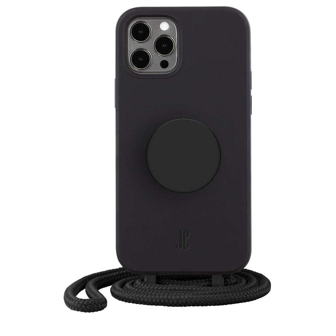 PopSockets x Just Elegance - Handyhülle für iPhone 12/12 Pro mit einer Abnehmbarereiner Geflochtenen