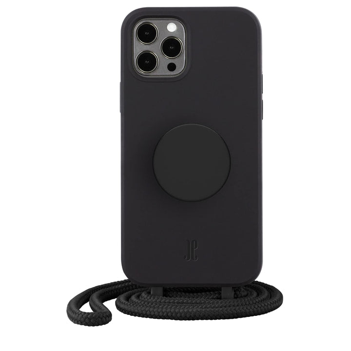 PopSockets x Just Elegance - Handyhülle für iPhone 12/12 Pro mit einer Abnehmbarereiner Geflochtenen