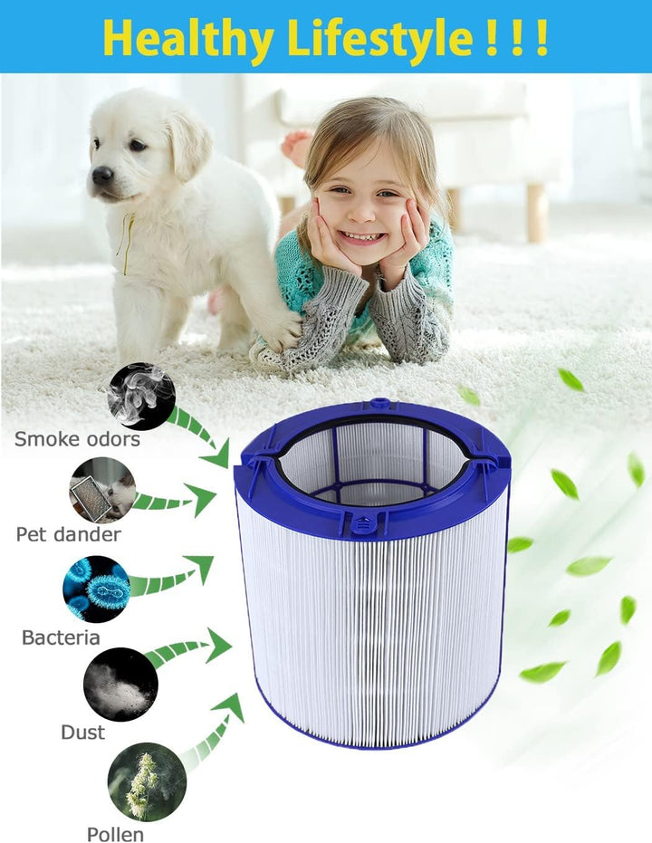 Bamboost Ersatzteile HEPA Filter Kompatibel mit Dyson HP04 TP04 DP04 TP05 HP05 Pure Cool Luftreinige