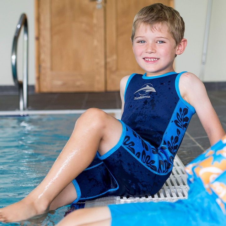 Konfidence Warma, Neopren-Anzug für Kinder Gr. 2-3 Jahre, Blue Palm Blue Palm 3 Jahre