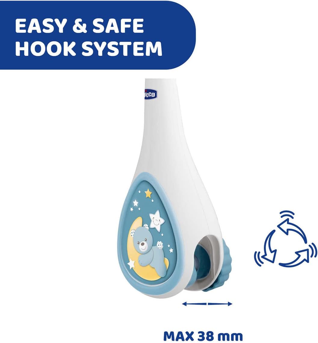 Chicco Next2Dreams Babybett Mobile mit Licht und Musik - 3 in 1 Baby Mobile Kompatibel mit Next2Me B